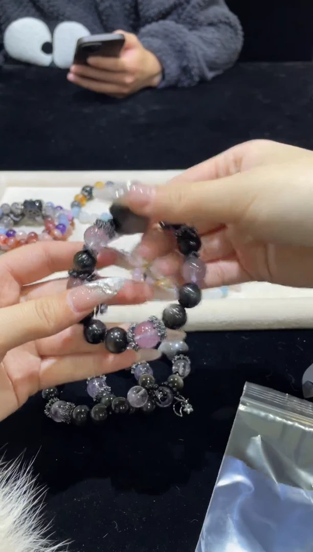 【闪购商品】烟晶手链合金3浮力014