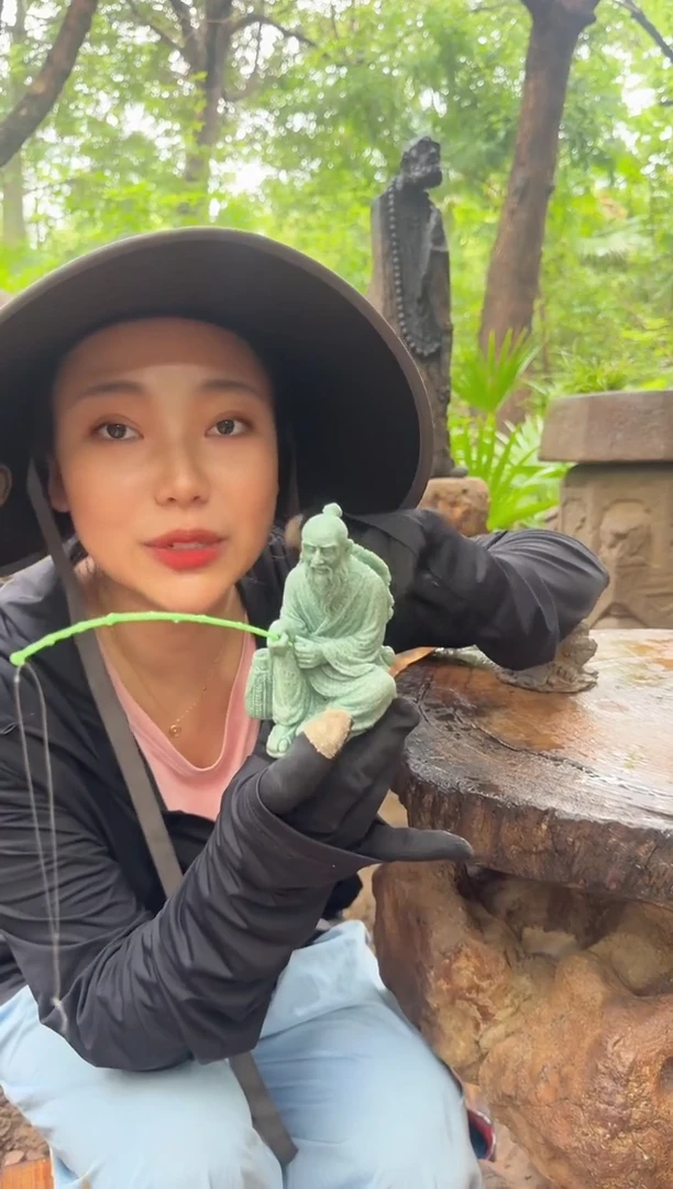 人造石造景摆件钓鱼翁