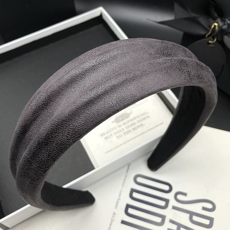 新款瑞丽风日韩发箍朋克风时尚复古风百搭纯色女网红精致饰品发卡