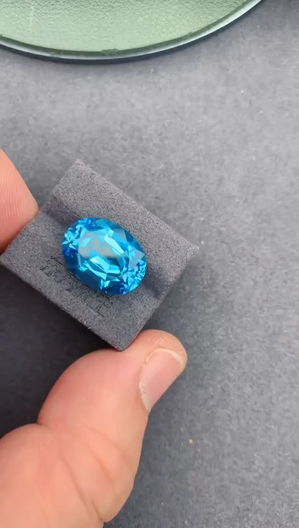 未镶嵌裸石定制托帕石13ct 托帕石 定制
