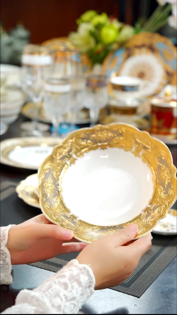 瓷片8.5英寸草帽盘  1个