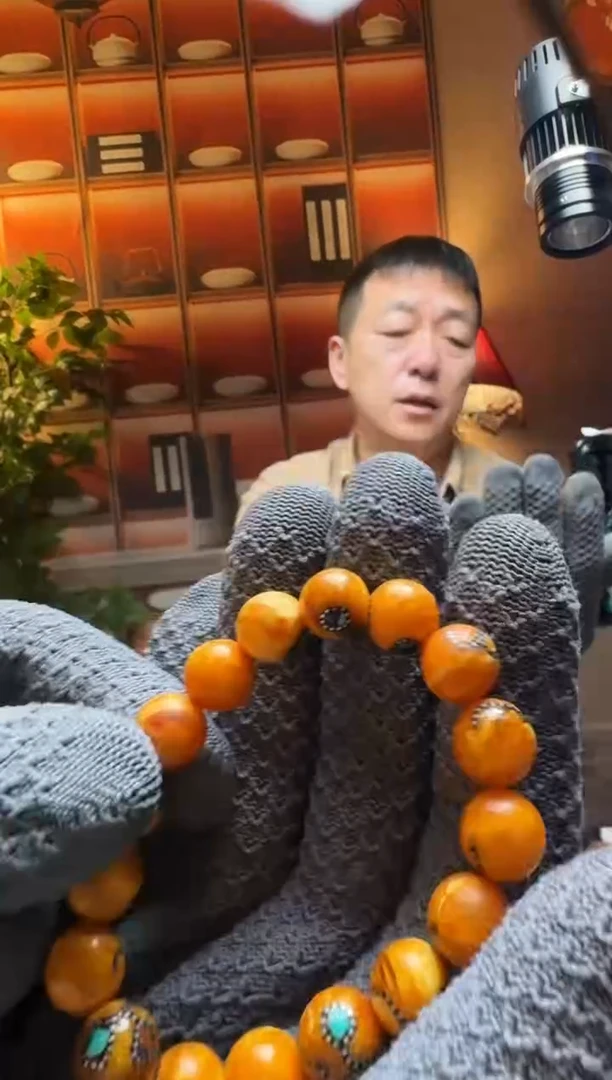 蜜蜡颈饰未镶嵌1690天然蜜蜡珠宝奇石全都保真