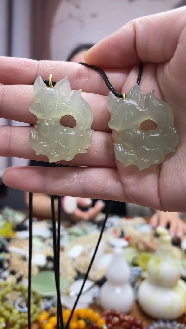 未镶嵌岫玉吊坠多样性发货拍一发一