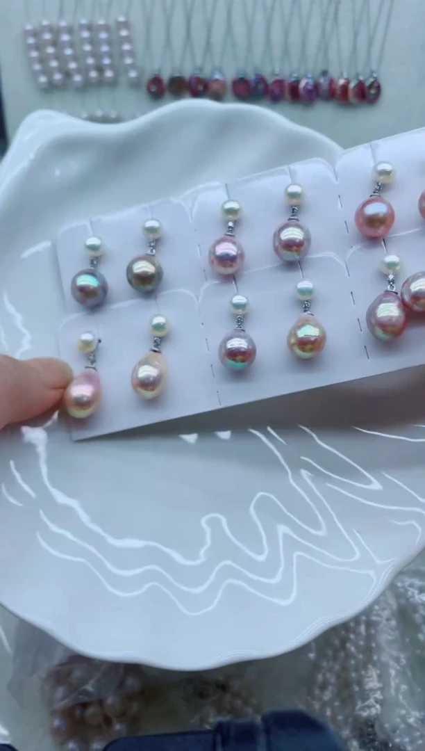 未镶嵌淡水珍珠耳饰淡水珍珠耳饰多样性发其一