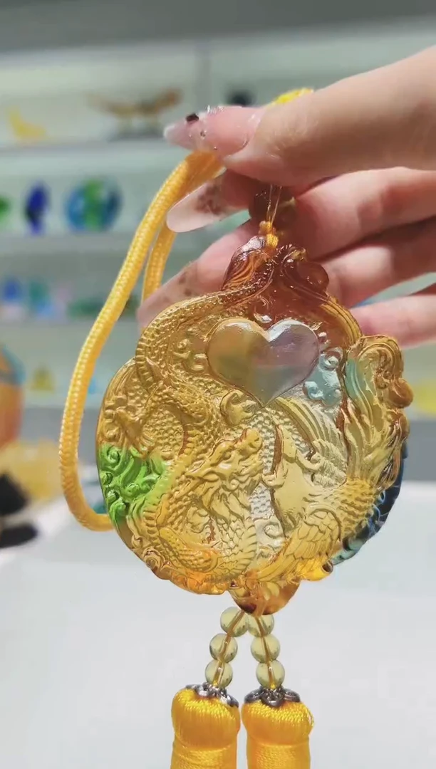 琉璃手工艺品古法琉璃车挂