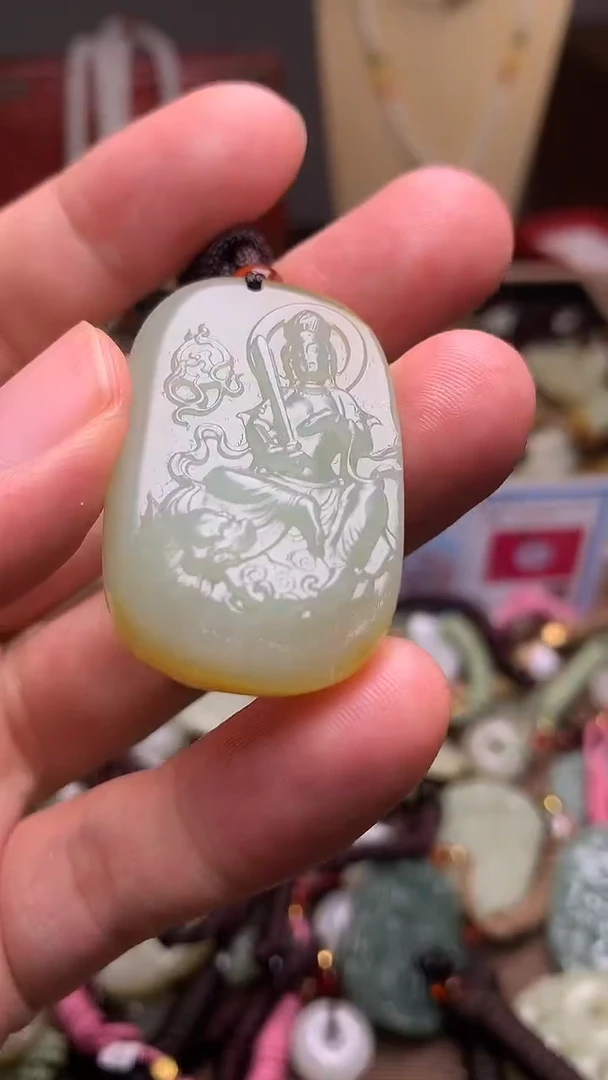 颈饰未镶嵌和田玉新疆料青海料清水和田玉吊坠