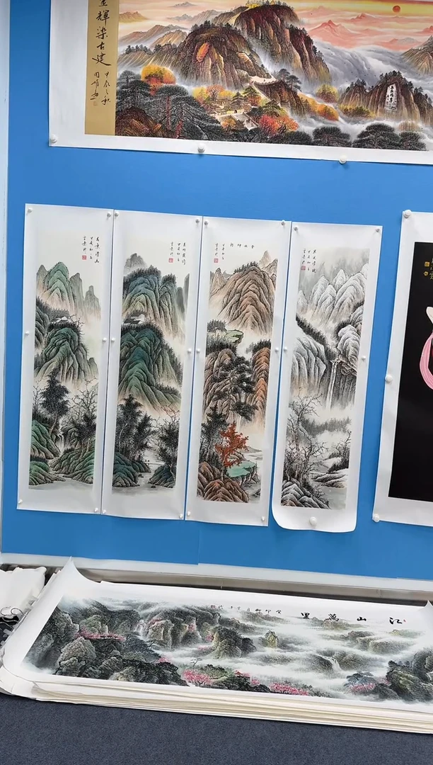 国画春夏秋冬同类型随机