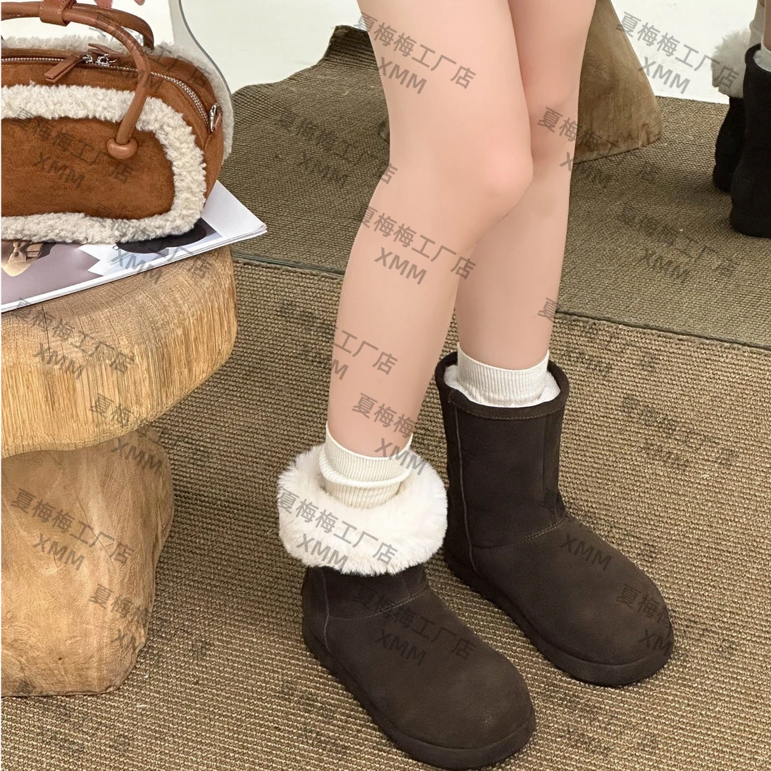 XMM.【巴家手工雪地靴】时尚雪地靴耐磨冬季保暖加厚百搭-BQ21-8150