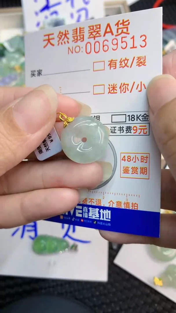 【闪购商品】翡翠颈饰18K金镶嵌            8