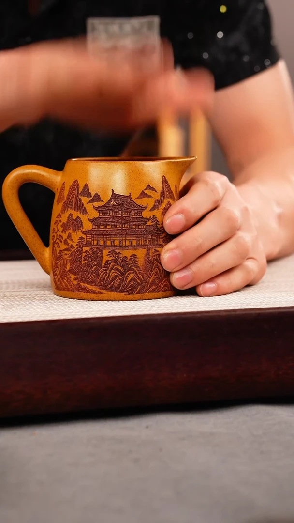 茶杯紫砂段泥 公道杯