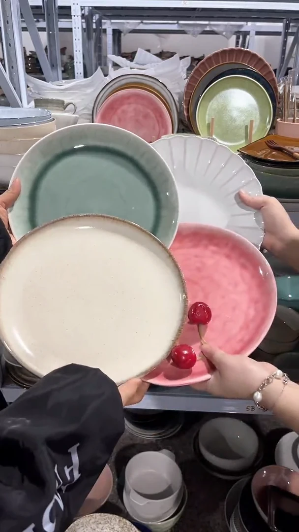 【闪购商品】瓷片外贸尾货微瑕满20包邮X4 大盘组合