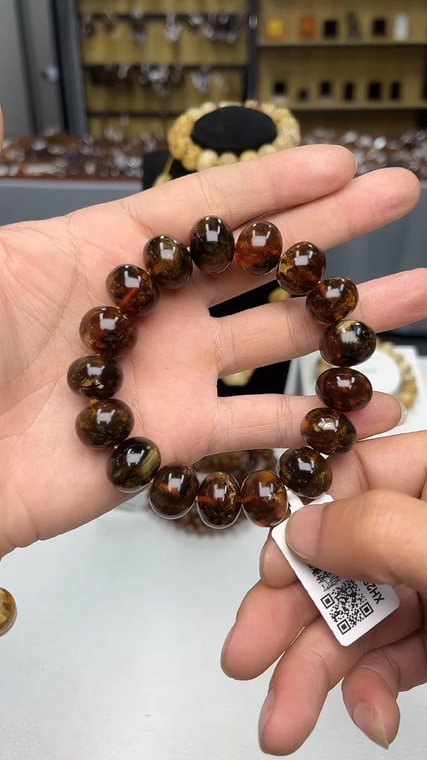 裸石琥珀未镶嵌抚顺琥珀15+多样性发其一