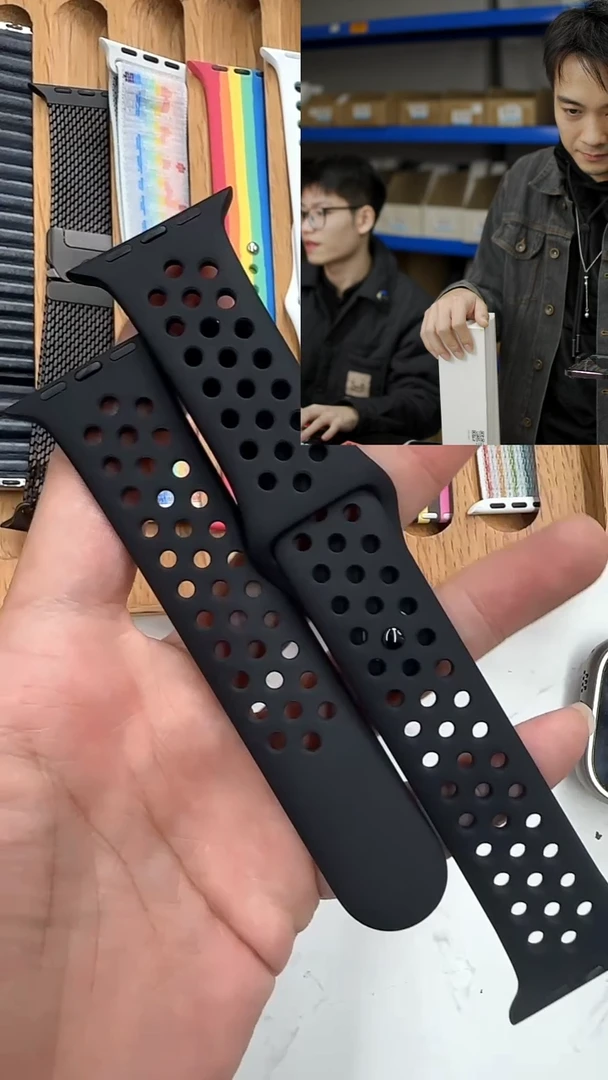 准新品大表盘 耐克洞洞 黑配黑 三节装