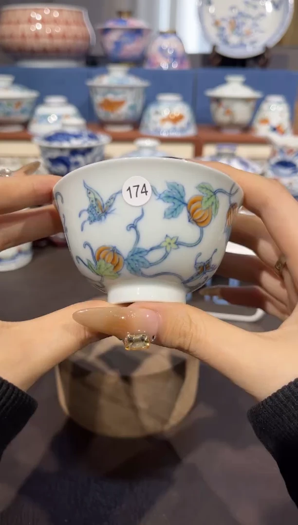 【闪购商品】杯174斗彩瓜瓞单杯发发发