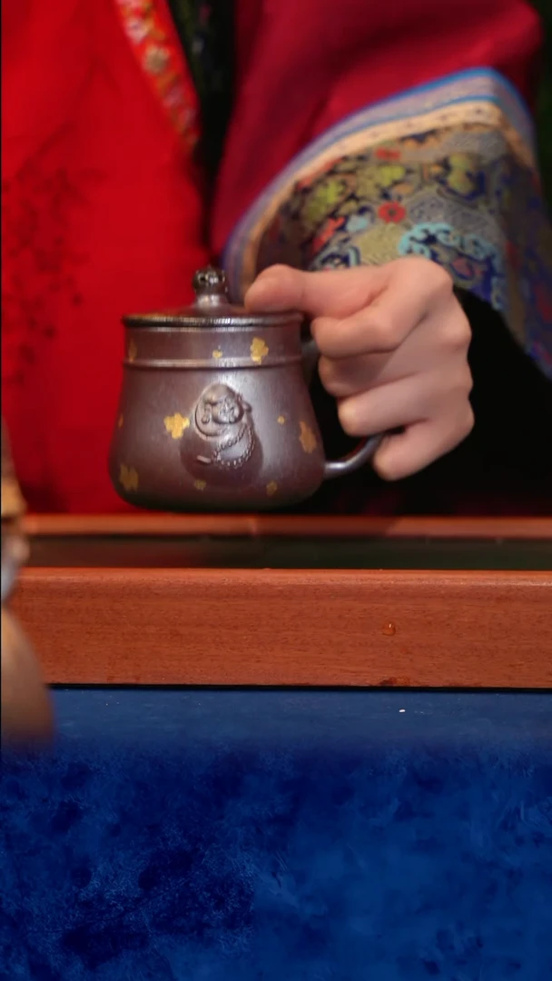 紫砂 宜兴紫砂 GFY  小叶  佛盖杯小