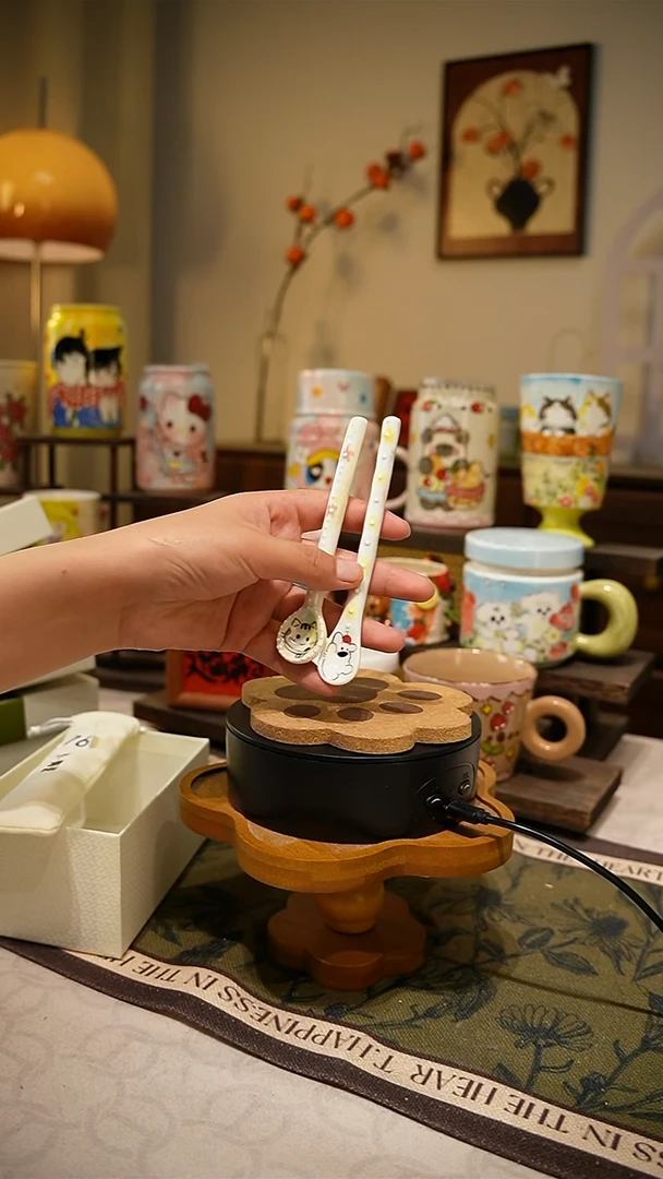 杯子【不带盒子】767高温釉下彩