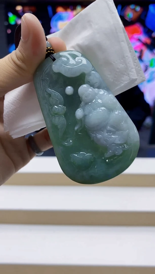 未镶嵌定制翡翠-毛货挂件4