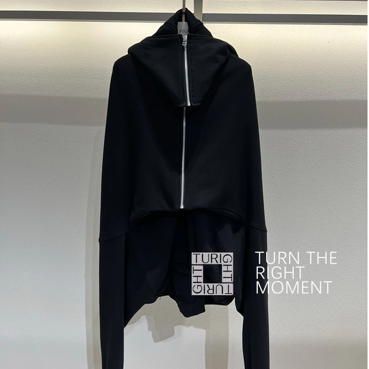 TURIGHT买手店25SS现货 asparagus设计师品牌 不规则拉链帽衫