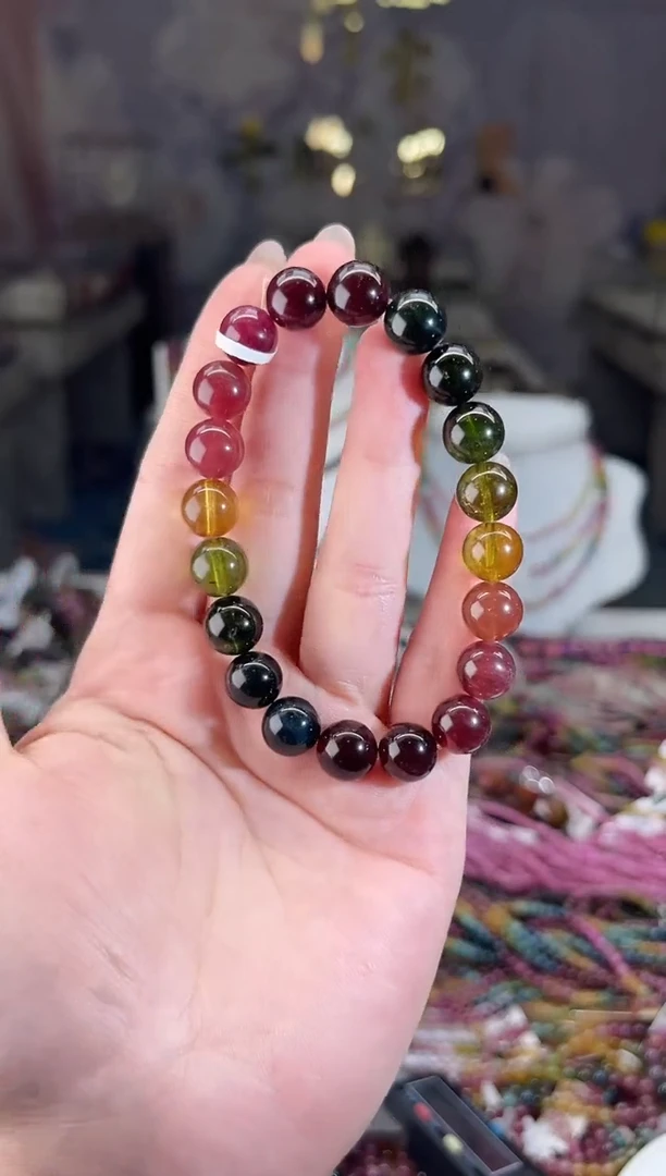 /未镶嵌碧玺9mm+碧玺单圈多样性发货