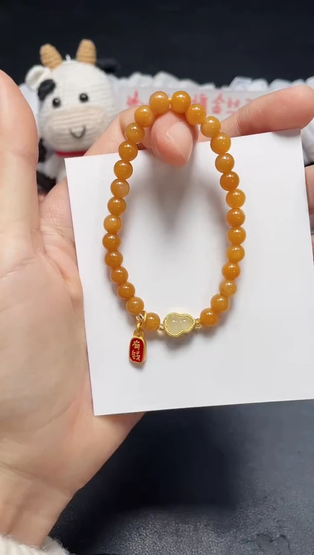 【闪购商品】石英质玉手链未镶嵌冰黄卡6