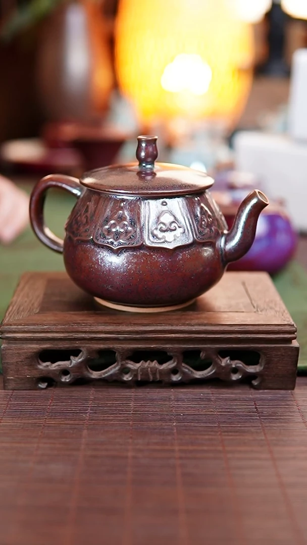 800 金属釉 钧瓷壶