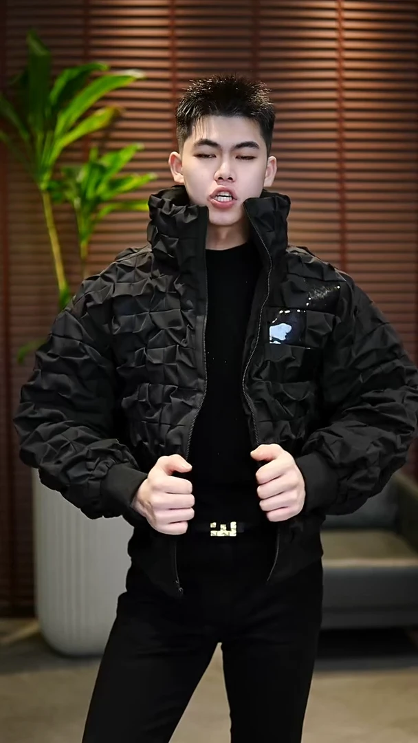 50码（170-185斤）男士榴莲机甲鹅绒服