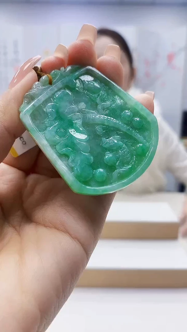 未镶嵌定制翡翠3099ty-毛货挂件5