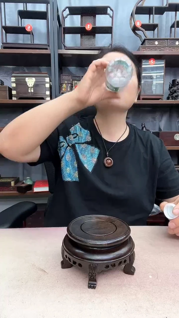 鸡翅木类端景台2770小李子红木工艺品