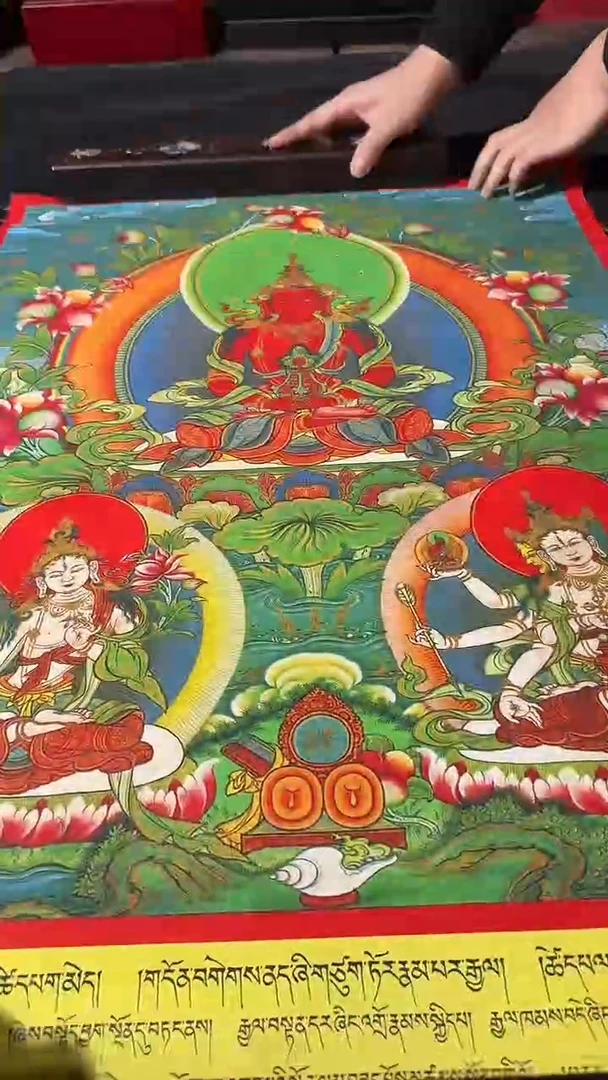 卷轴画藏式珍藏彩绘艺术馆16