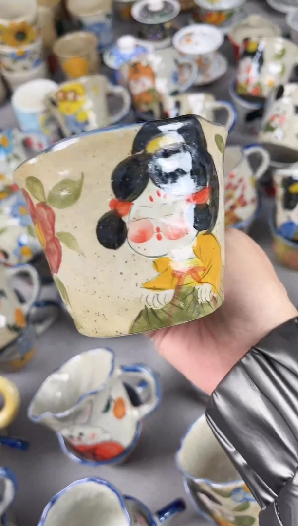 【闪购商品】手绘高温釉下彩陶瓷