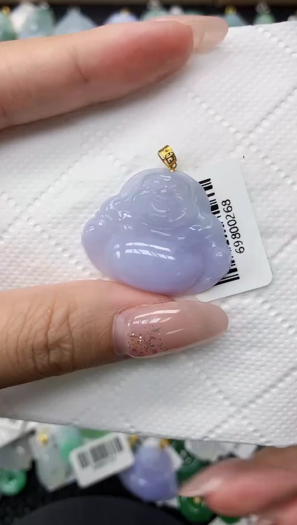 颈饰18K金镶嵌翡翠1111111111