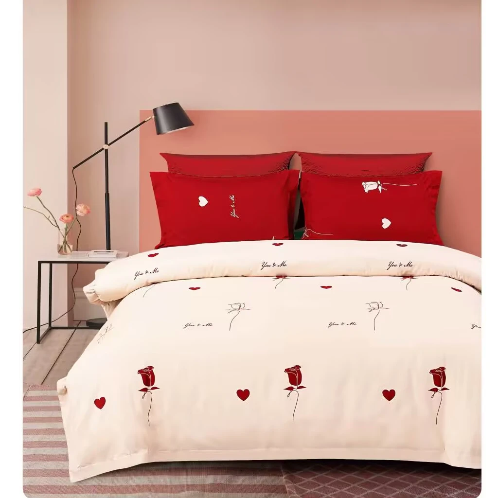 【单件床单  被罩  床笠  床裙】新疆长绒棉定制多种花型可选