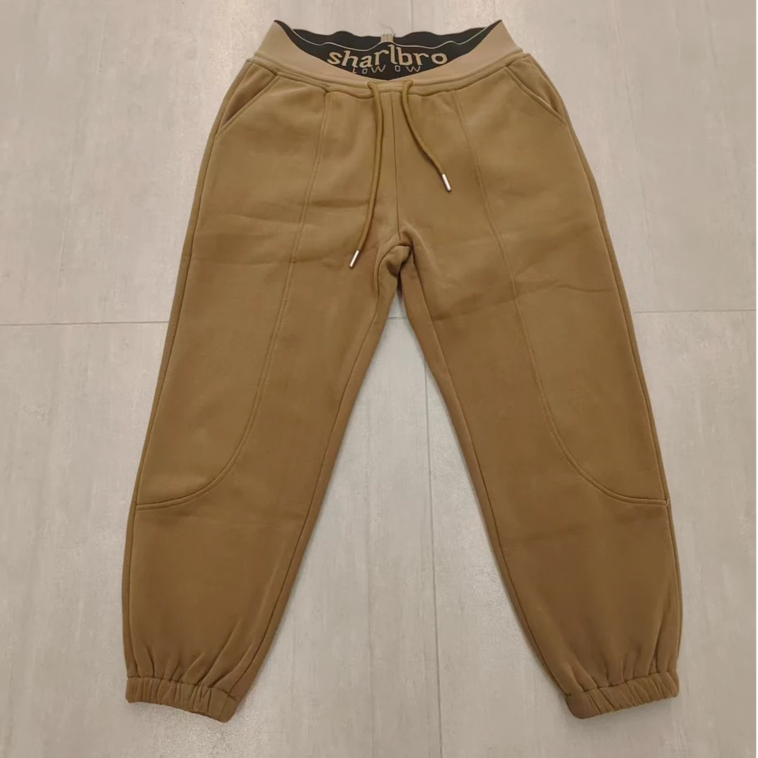 咖色秋冬长裤保暖微弹女士卫裤冬季