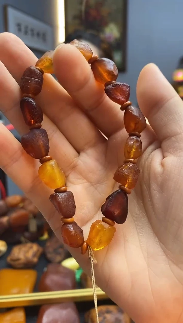手链琥珀未镶嵌手串