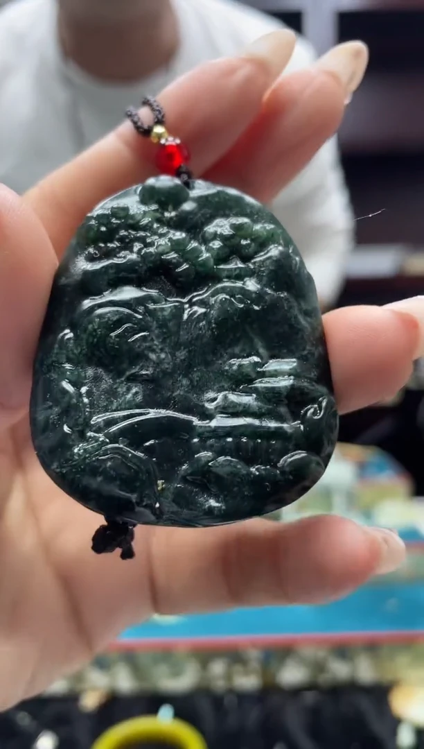 未镶嵌岫玉吊坠·