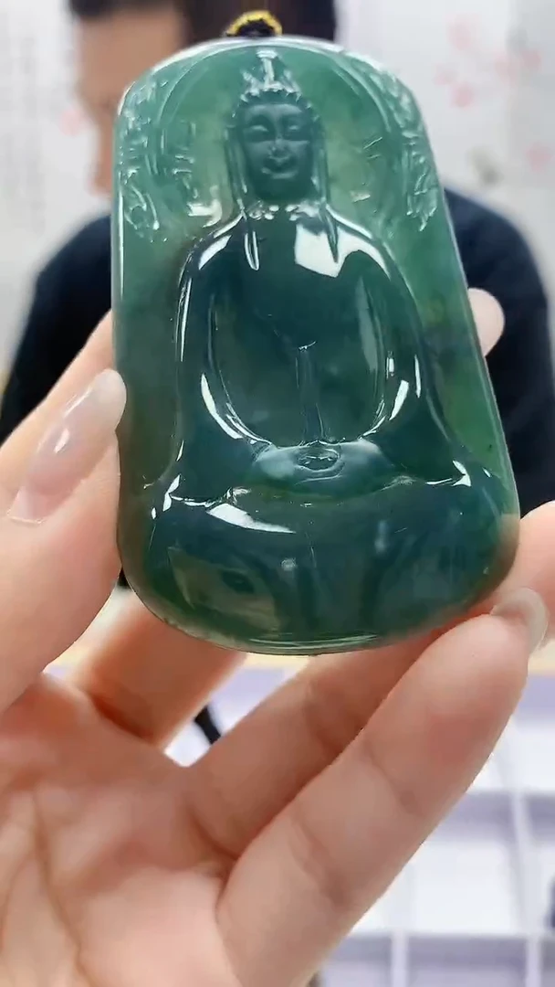 定制翡翠未镶嵌4898lr-毛货挂件26