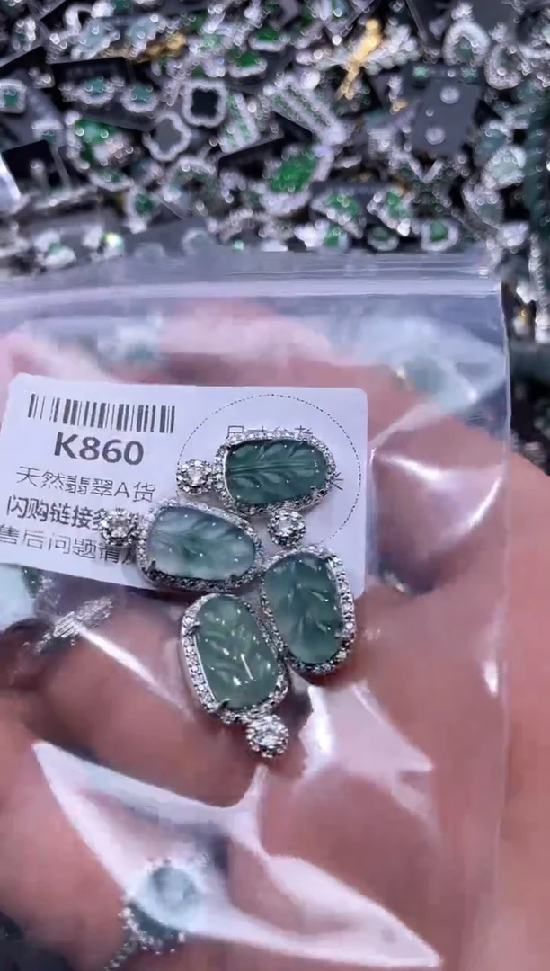 【闪购商品】翡翠颈饰未镶嵌K860多样性发其一