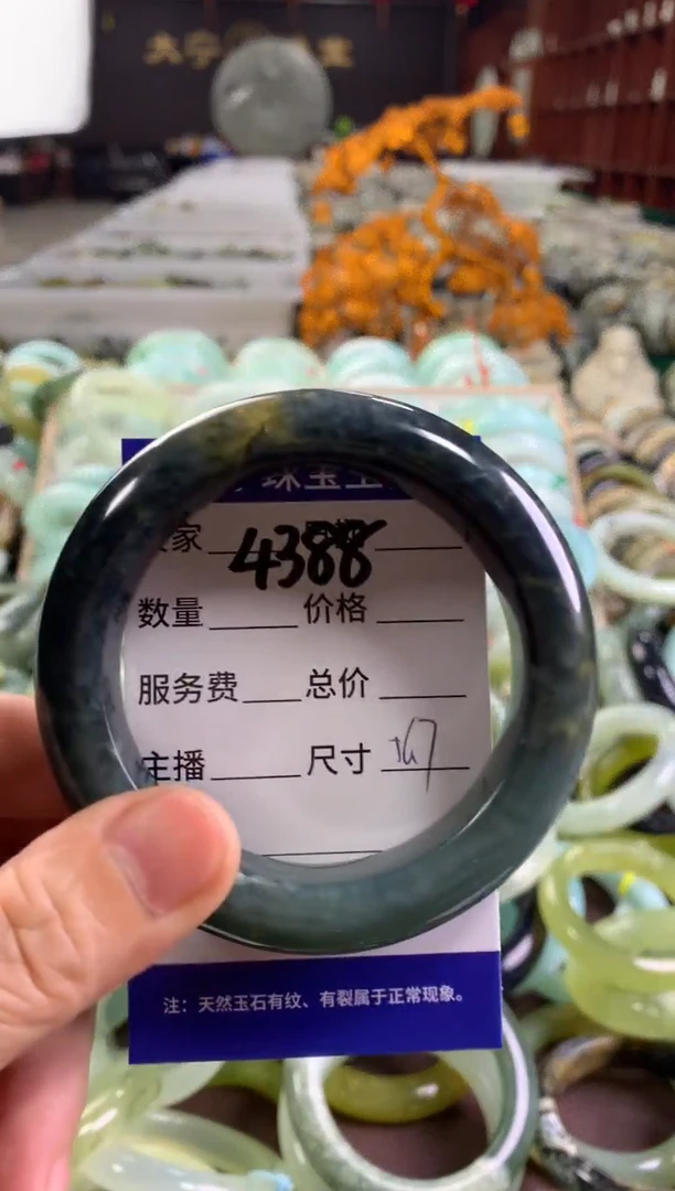 蛇纹石玉未镶嵌手镯4388