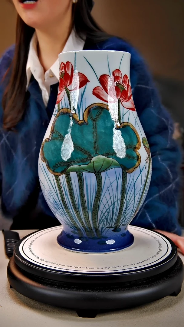 摆件陶景德镇手绘陶瓷21