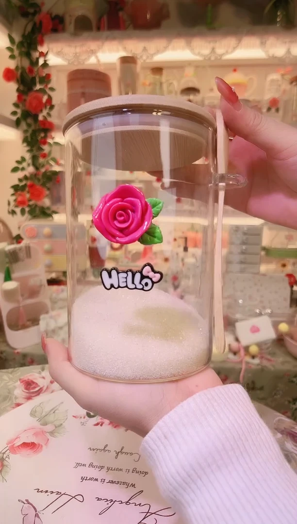 玫瑰花白糖罐——手工制作品质好！