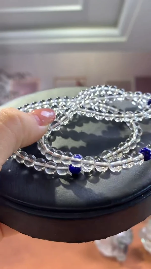 【闪购商品】水晶手串未镶嵌白水晶多圈珠串一条