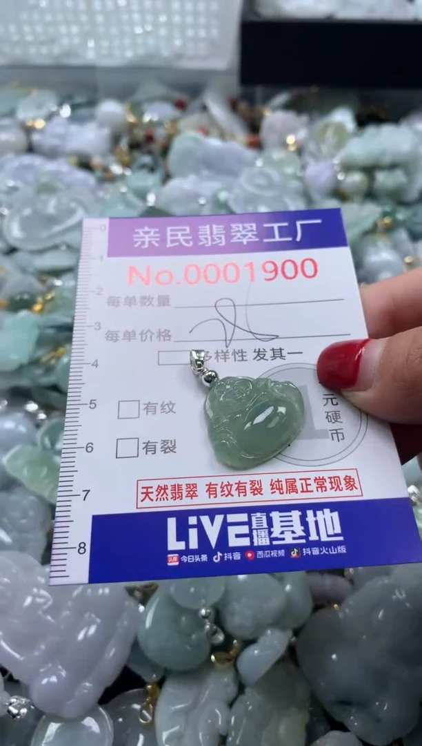 吊坠(不含链)未镶嵌翡翠1900