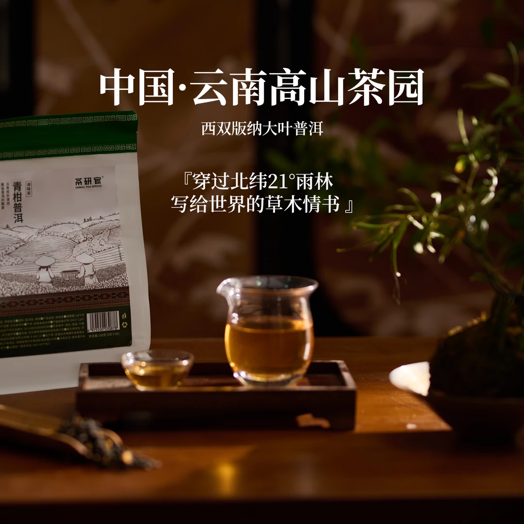 【推荐拍2袋】茶研官青柑普洱茶 独特风味享受 50包量贩装