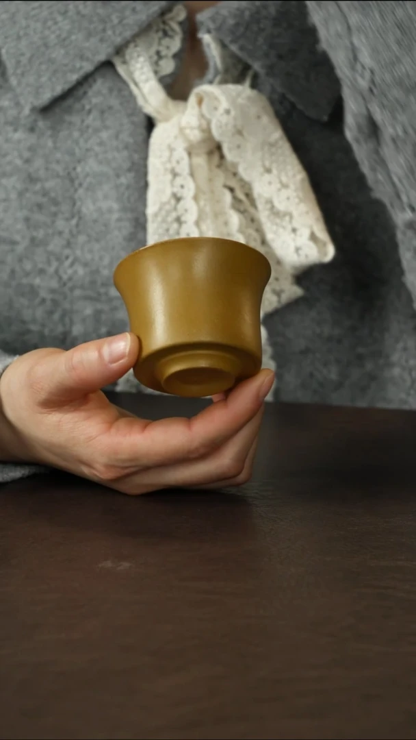 茶杯紫砂黄金段泥 主人杯 80CC