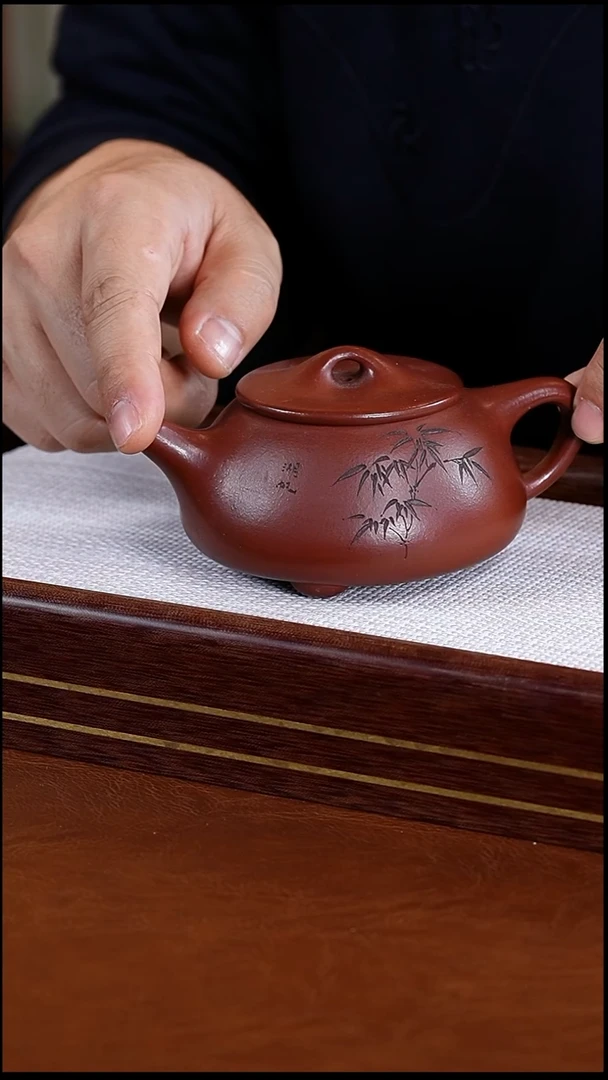 茶壶紫砂清水泥满瓢壶