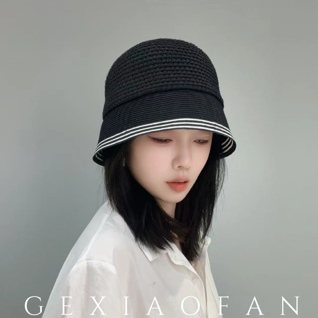 时尚渔夫帽防晒帽小清新春夏轻薄透气大头渔夫帽帽子女款休闲