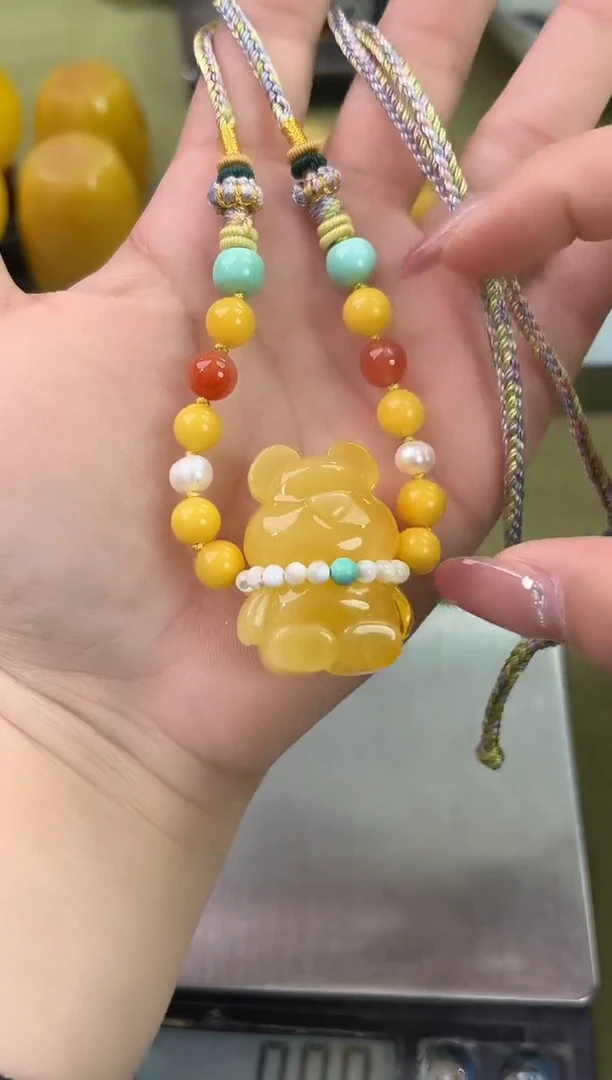 裸石琥珀未镶嵌天然琥珀蜜蜡吊坠