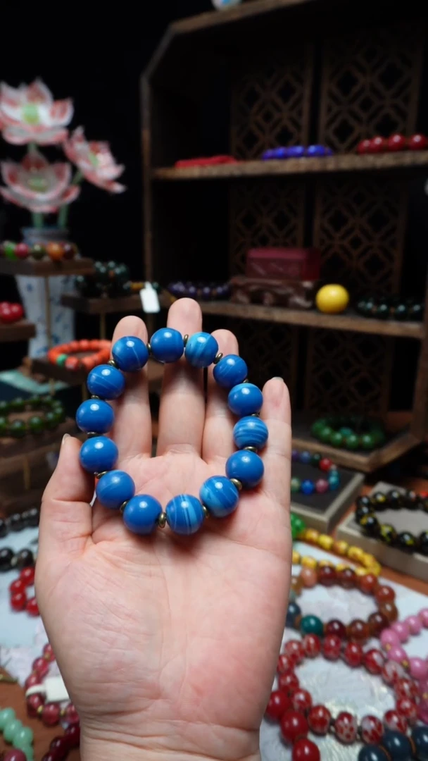 成品琉璃老琉璃珠手串纯手工琉璃