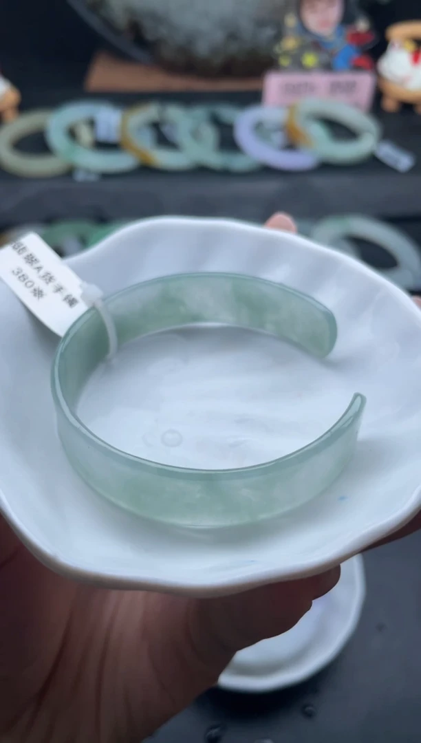 未镶嵌手镯定制翡翠25号开口手镯