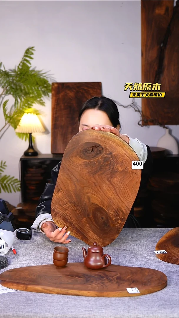 木北美黑胡桃原木.干裂疤结不属于商品质量问题完美主义者慎拍